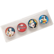 Wonder Woman Glass Magnet Set 4-Pack